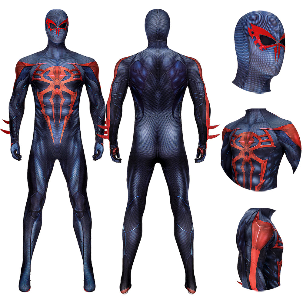 Spiderman 2099 V2 Edition Cosplay Costumes Miguel O'Hara Bodysuits