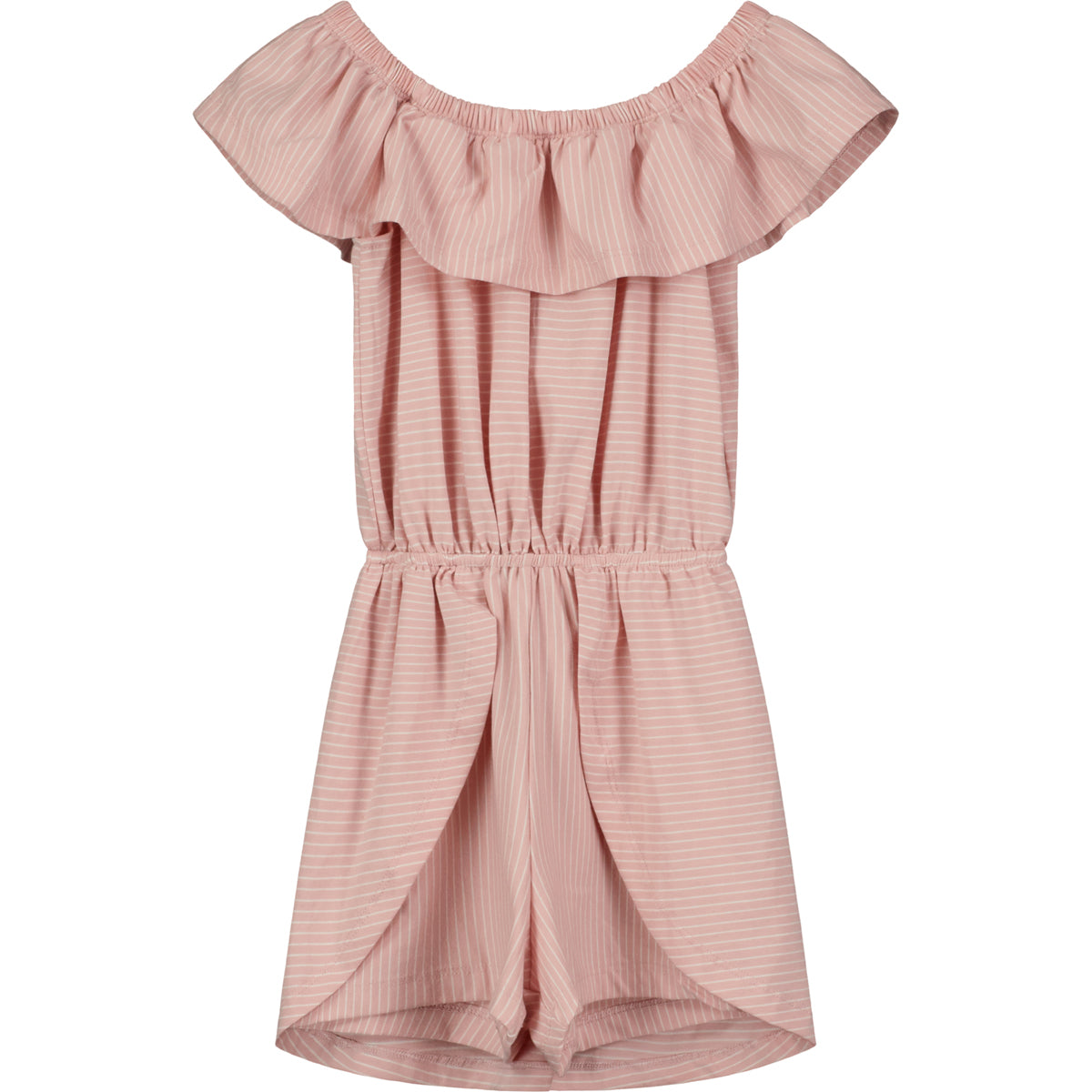 Dolly Romper in Pink Stripe