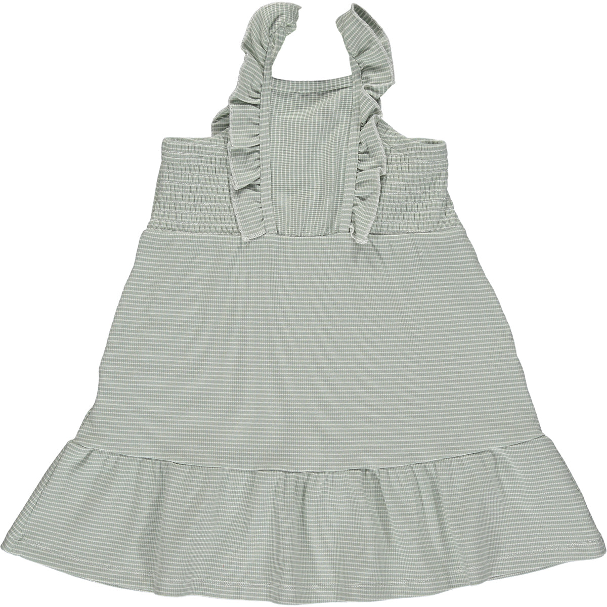 ameera dress in grey/white stripe – vignette