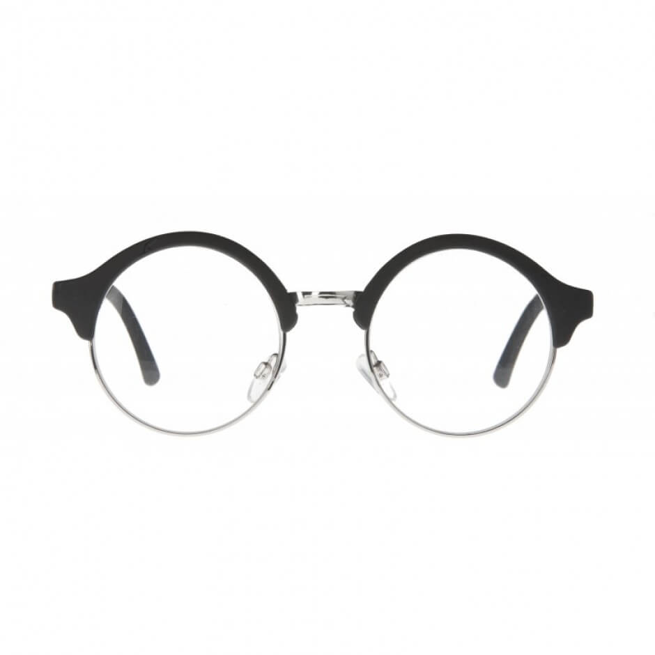 Black Round Clubmaster Reading Glasses Reading 123