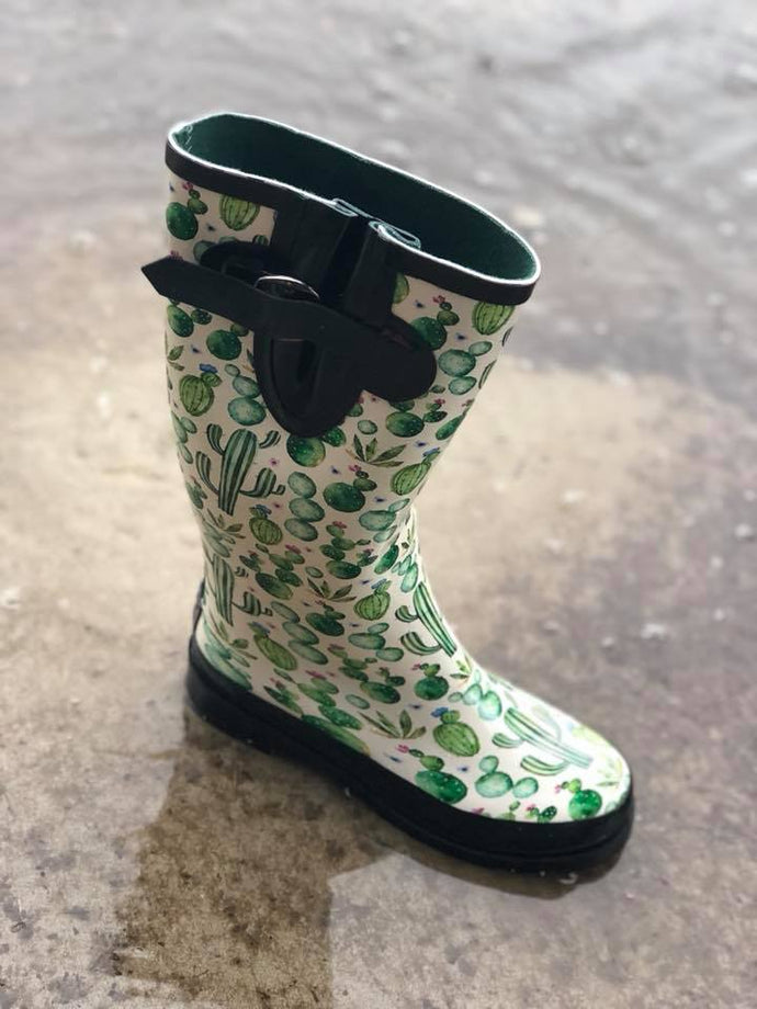 CACTUS Rain Boots – Rustic Ranch Decor 