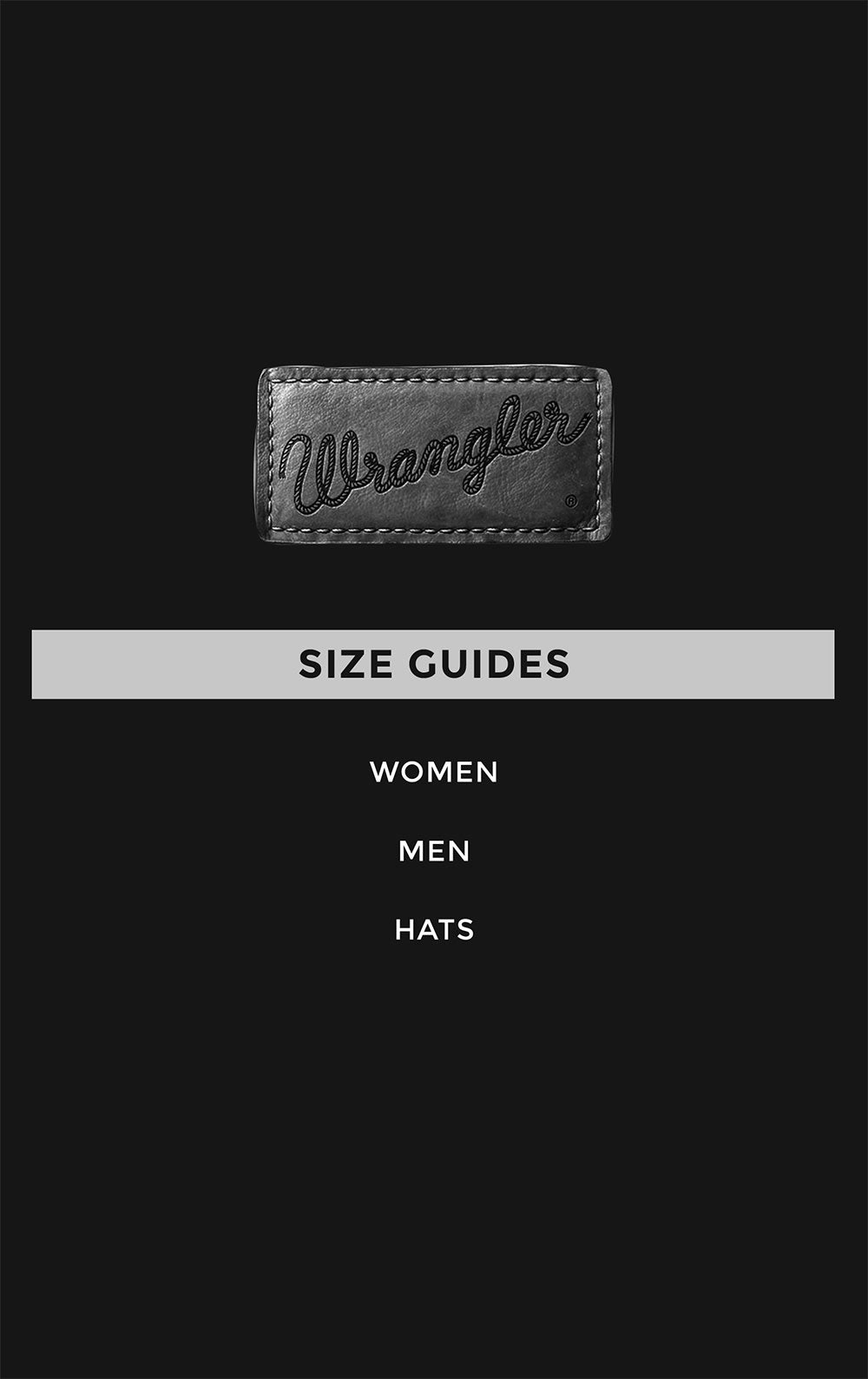 Wrangler Sizing Chart - Clermont Agencies