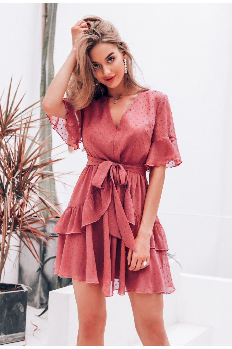 ruffle chiffon