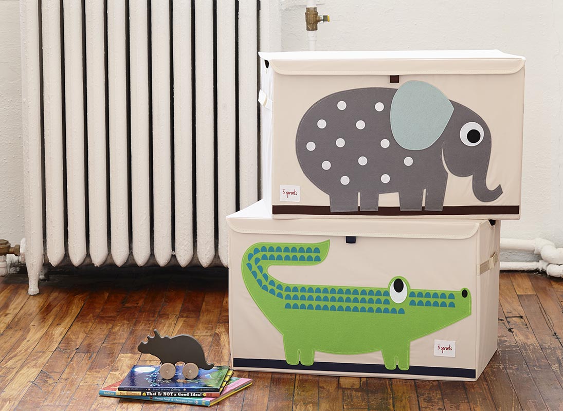 Toy Chest Elephant and Crocodile