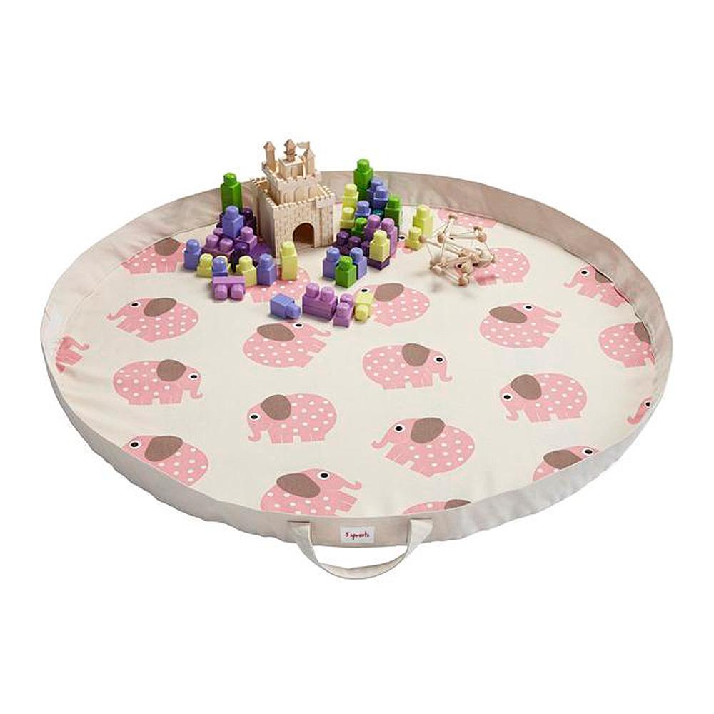 pink elephant play mat