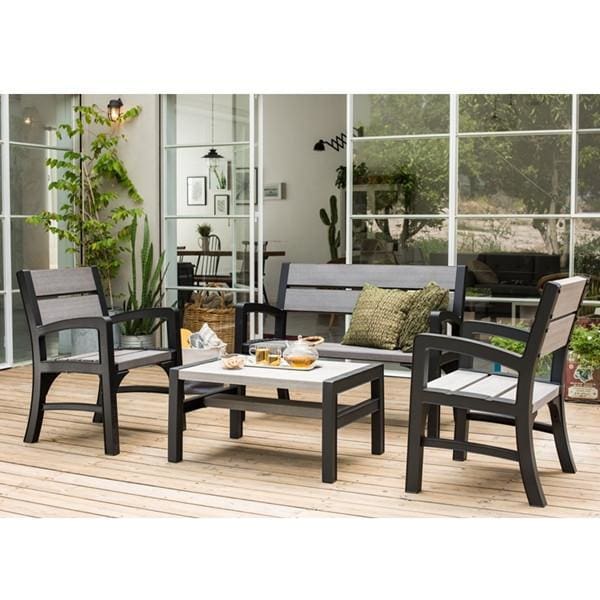 garden furniture bench and chairs