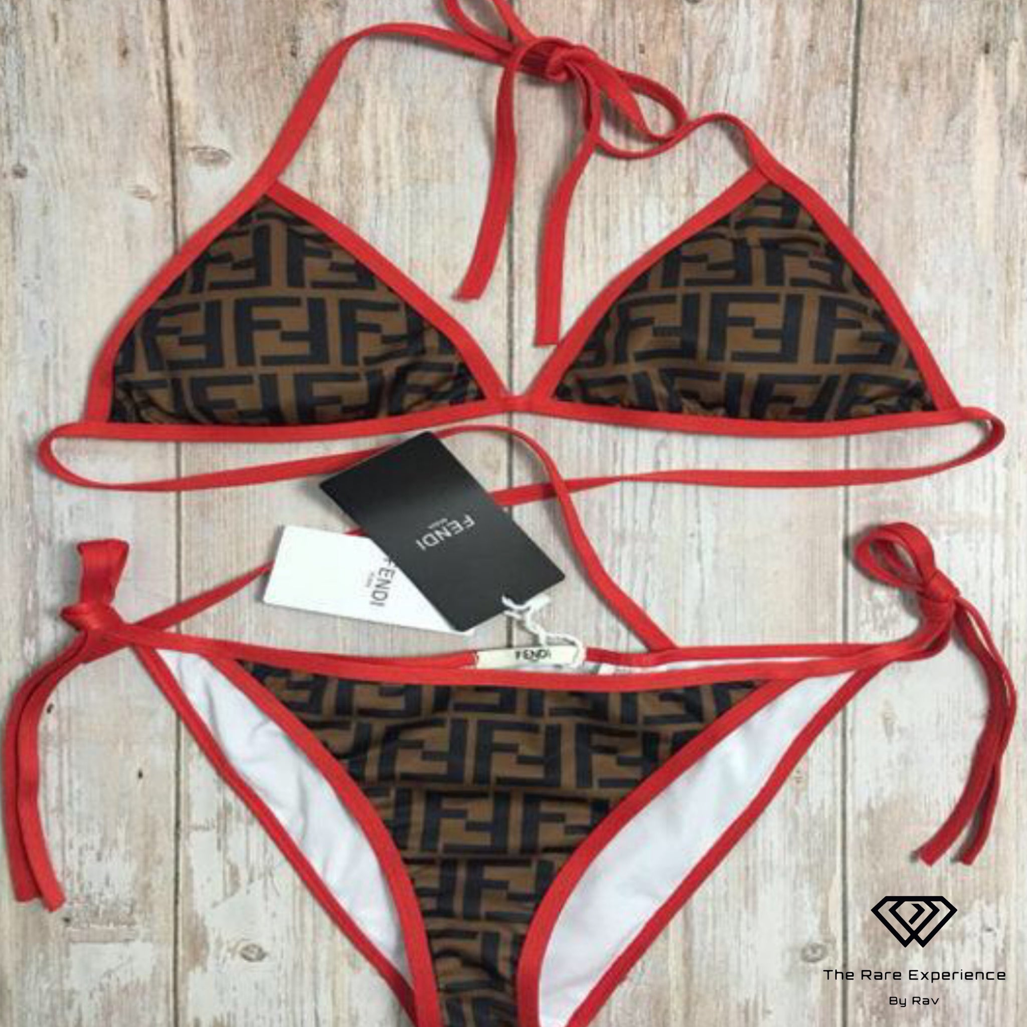 fendi bikini red