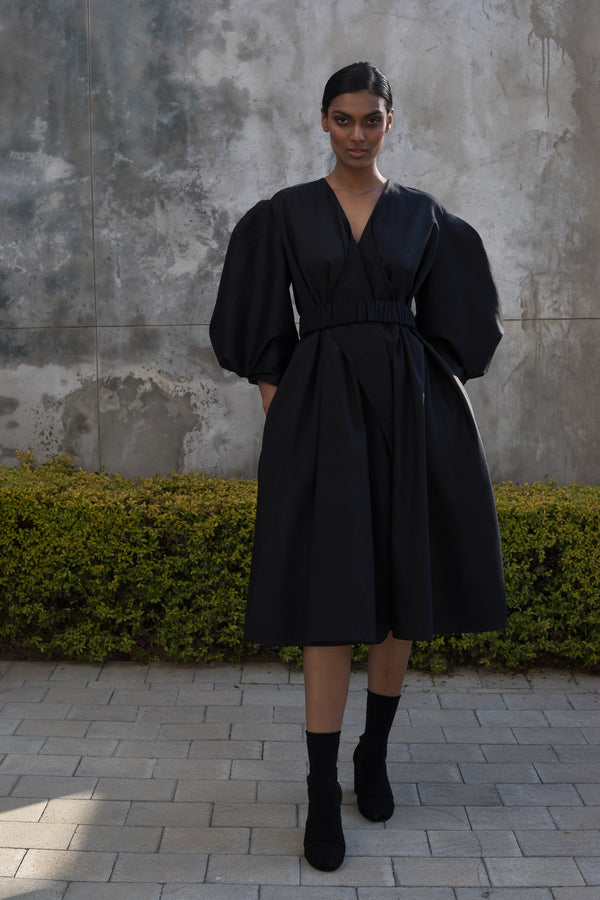 Spring 2022 - Black Protean Coat Dress