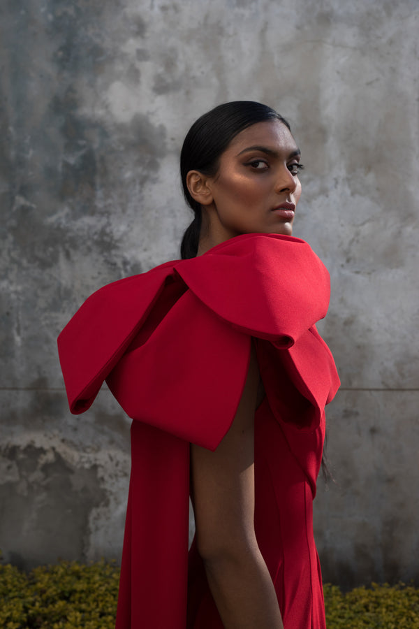 Spring 2022 - Red Double Bow Dress
