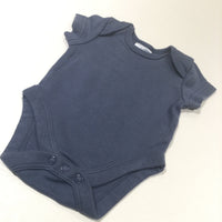 Slate Blue Short Sleeve Bodysuit - Boys Early Baby