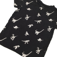 Dinosaurs Black & White T-Shirt - Boys 6-7 Years