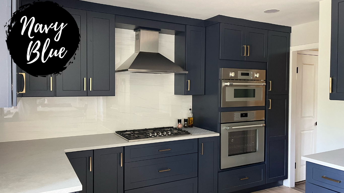 Navy Blue Shaker Kitchen- Fabuwood Galaxy Indigo Cabinets