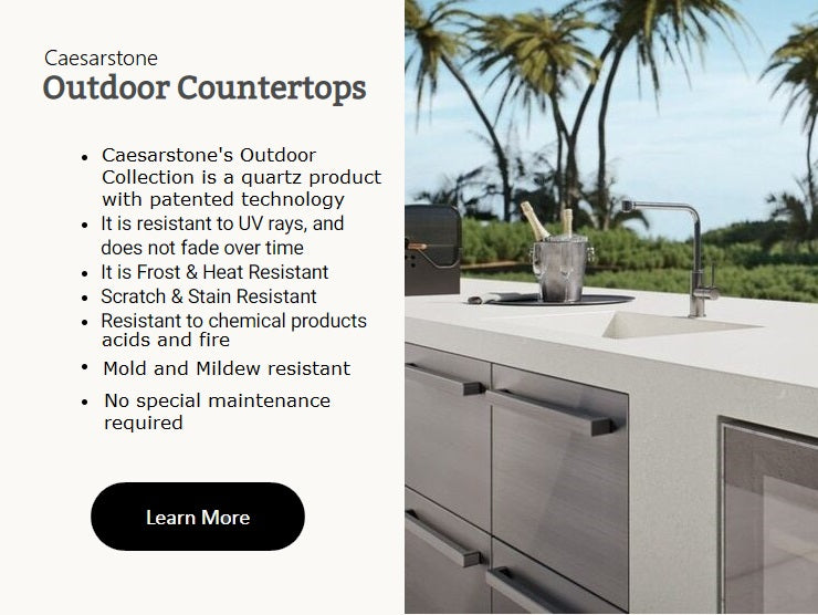 Caesarstone Outdoor Collection of Countertops available at Wholesale Prices from DirectCabinets.com