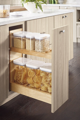 base pull out with OXO container storage