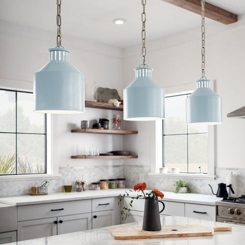 Montauk 3-Light Pendant in Light Blue BY KICHLER LIGHTING