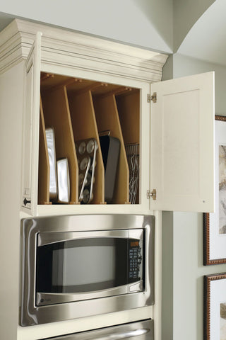tray divider in oven cabinet