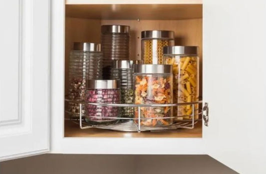 3-Tier Pull Down Spice Rack for Kitchen Cabinet –