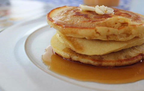 Pancakes with Casco Bay Creamery Butter