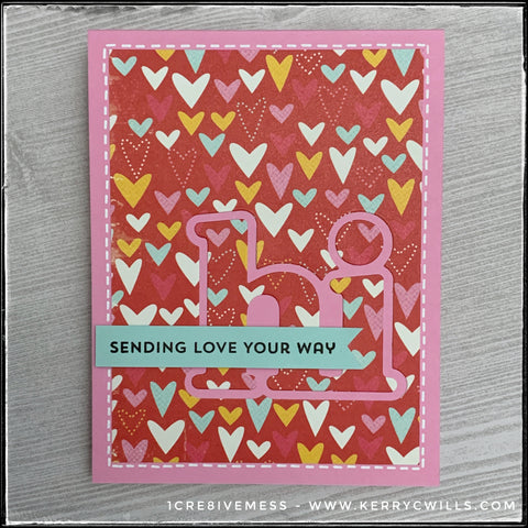 1cre8ivemess - hi sending love your way - flat lay