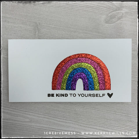 1cre8ivemess - be kind to yourself - flat lay