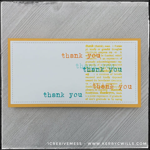 1cre8ivemess - thank you - flat lay