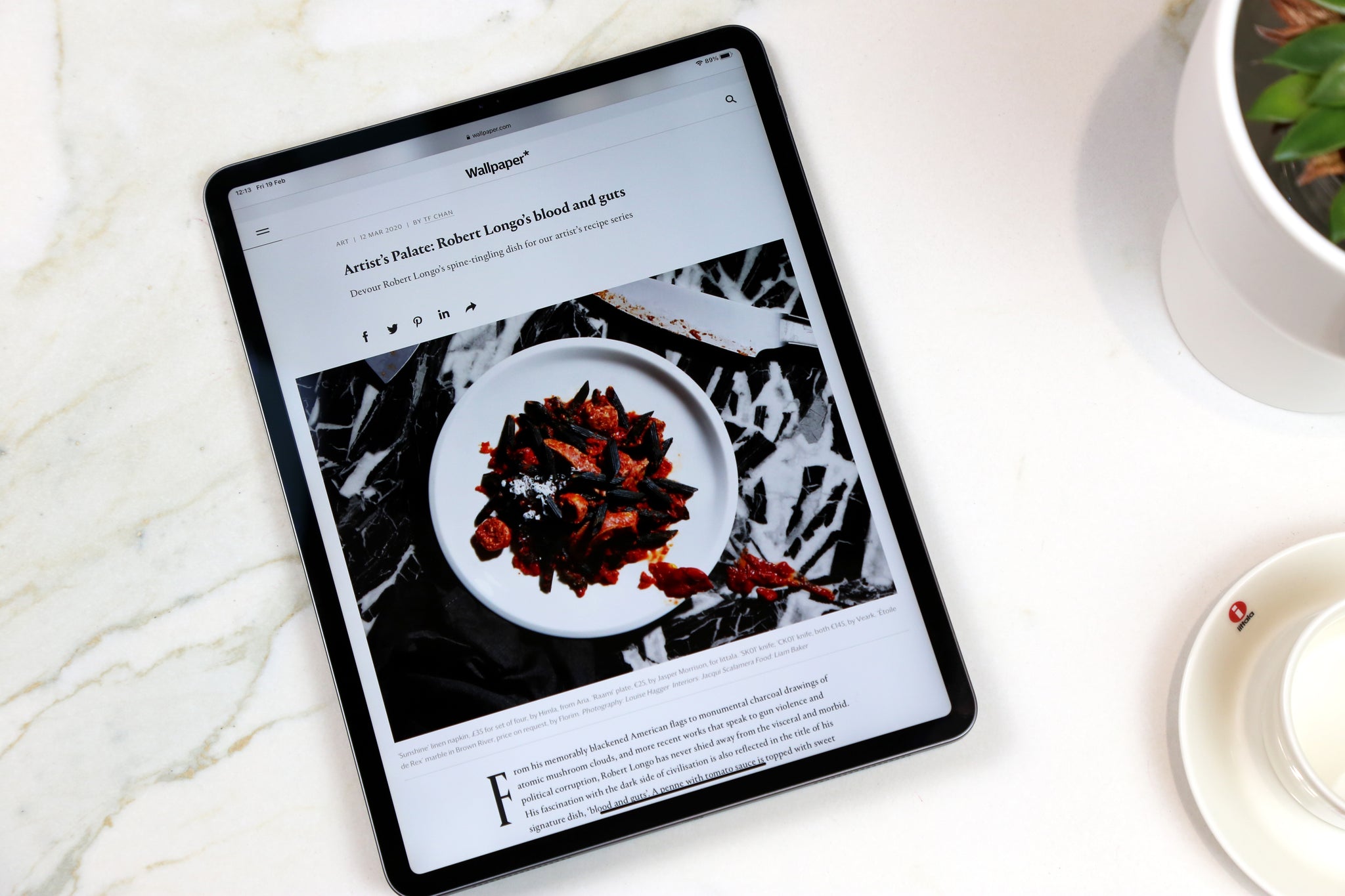 Image of Wallpaper* Magazine article on iPad 