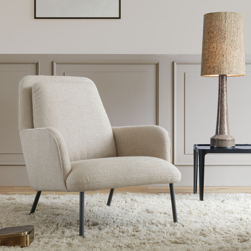 Oliver Armchair, Heather Light Beige by SITS Upholstery – ARIA
