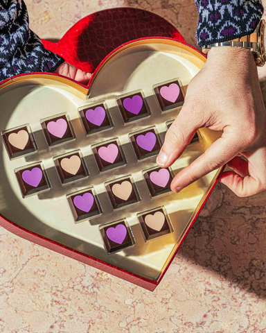 valentines day vegan truffle gift box - Compartés