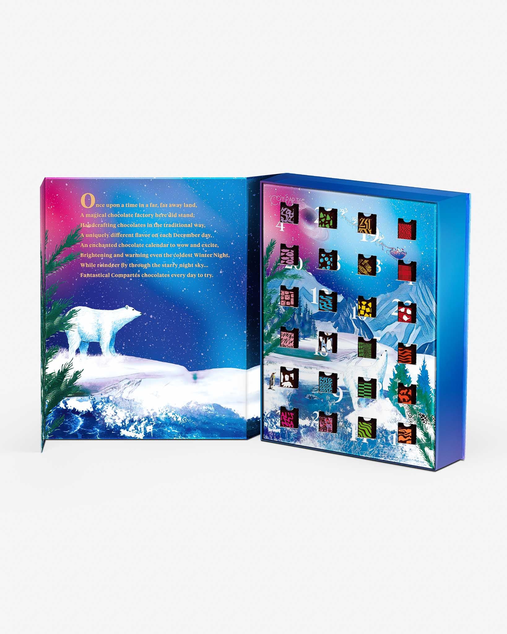 Gourmet Chocolate Advent Calendar 2022 Holiday Chocolates Compartes