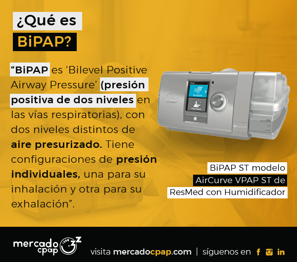 ¿Qué es BiPAP o equipo binivel de presión positiva?