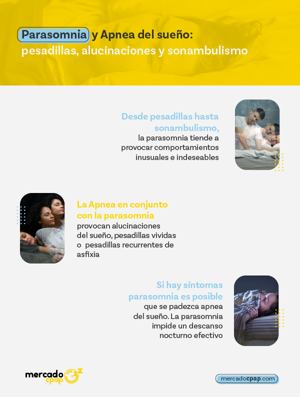 Parasomnia y Apnea del sueño: pesadillas, alucinaciones y sonambulismo