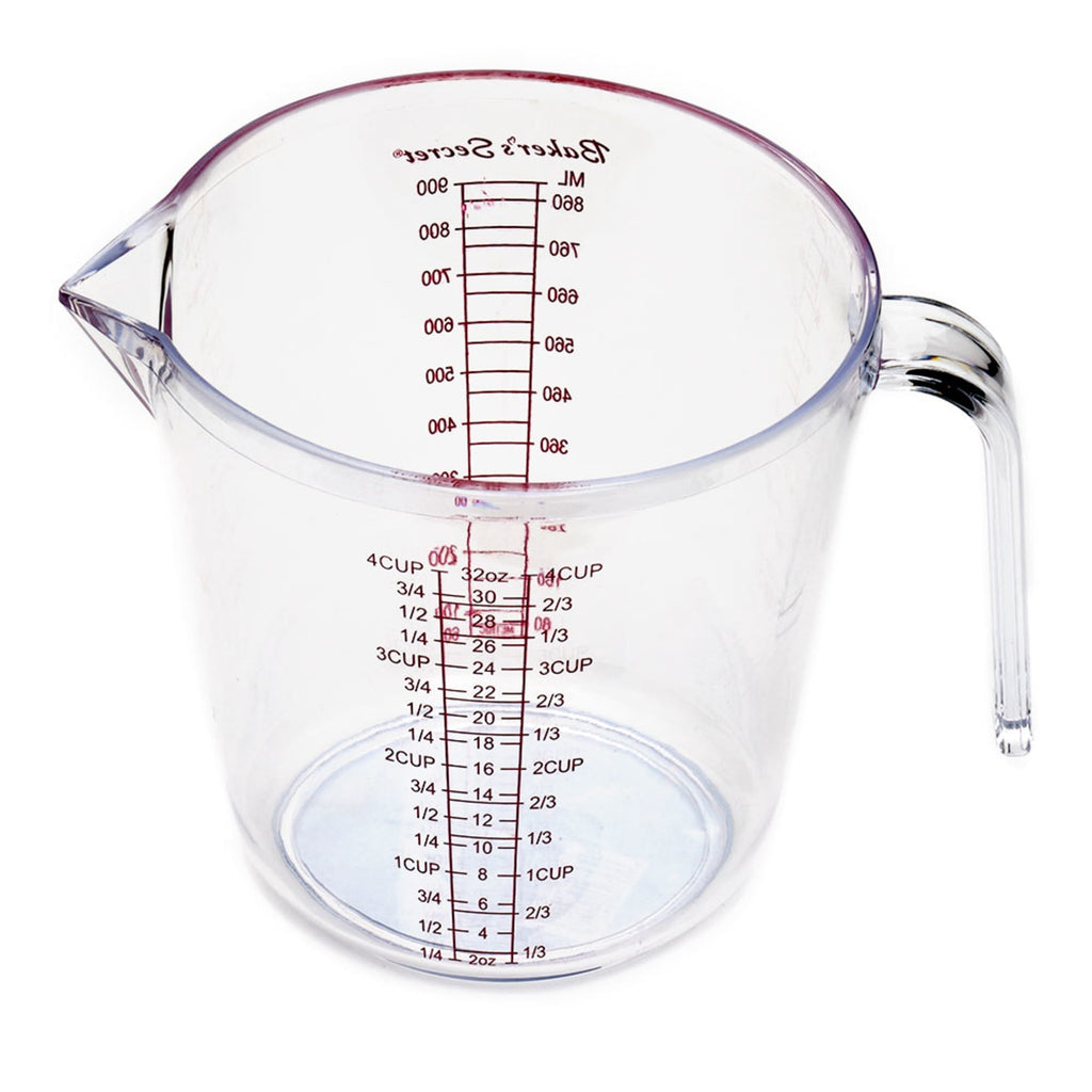 Bakery Baking Plastic Water Liquid Measuring Cup 300ml Clear Blue -  3.5x3.4x2(Upper.D*H*Bottom.D) - Bed Bath & Beyond - 28770985