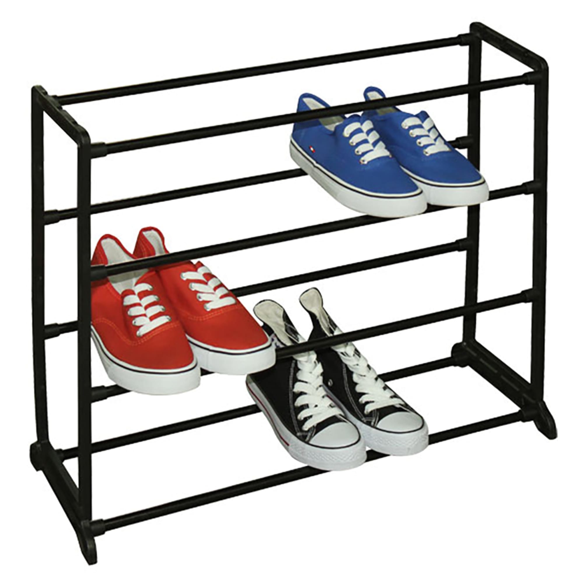 Home Basics Easy Assemble Space-Saving 12 Pair Shoe Tower Multi-Purpose  Storage Rack, Black | STORAGE ORGANIZATION | SHOP HOME BASICS – HDS Trading  Wholesale Site