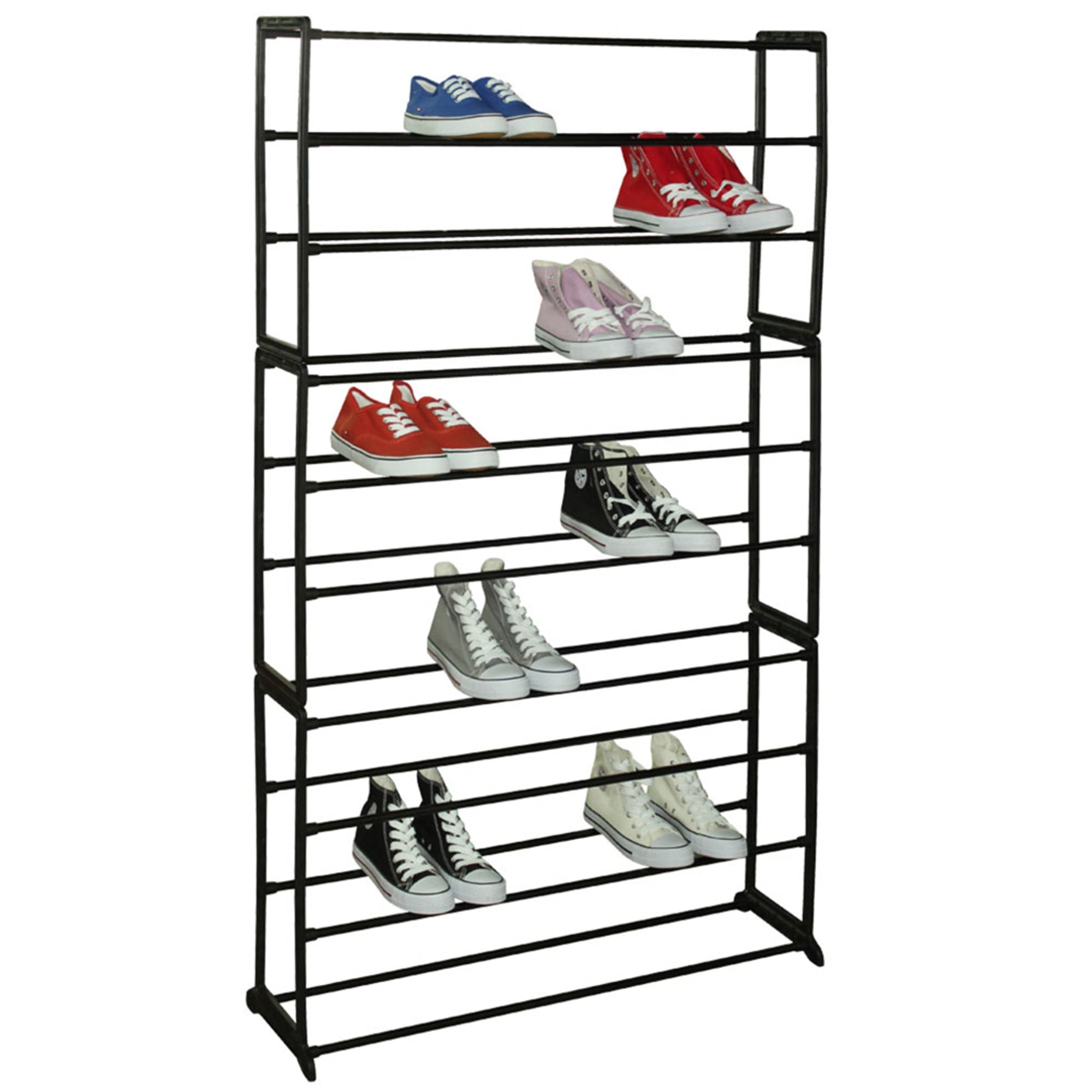 Home Basics Easy Assemble Space Saving 50 Pair Shoe Tower Multi-Purpose  Storage Rack, Black | STORAGE ORGANIZATION | SHOP HOME BASICS – HDS Trading  Wholesale Site