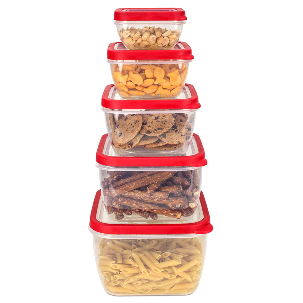 Microwave Safe Plastic Food Storage Containers, (Pack of 3), Red - Bed Bath  & Beyond - 32040780