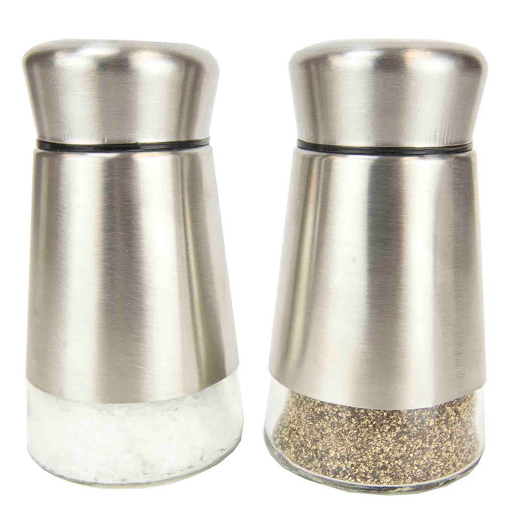 Home Basics Stainless Steel Salt and Pepper Shaker SP44338 - The