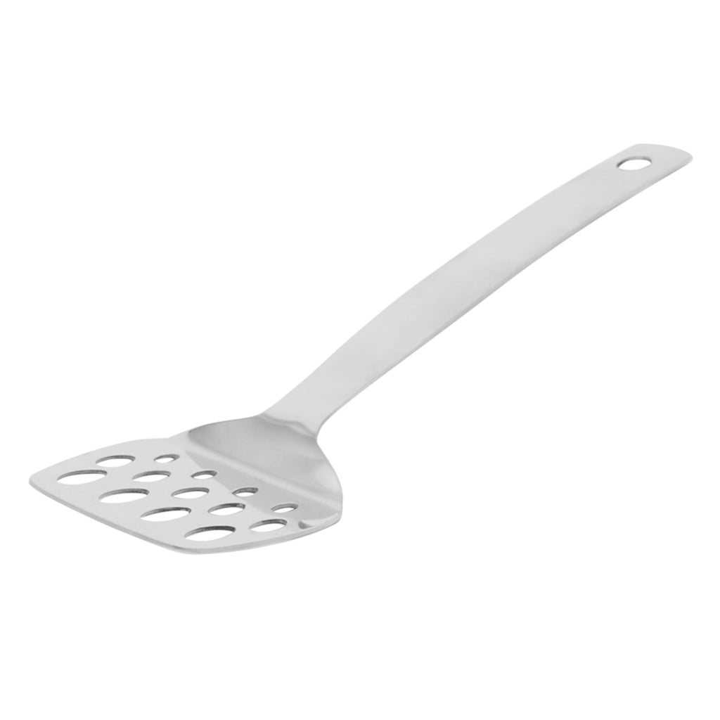 Michael Graves Design Comfortable Grip Stainless Steel Slotted Spatula,  Indigo, FOOD PREP