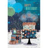 Ευχατήρια Κάρτα Handmade Παραλληλόγραμμη 11,5Χ17 Happy Birthday Τούρτα (FL47-3) - Fun Planet