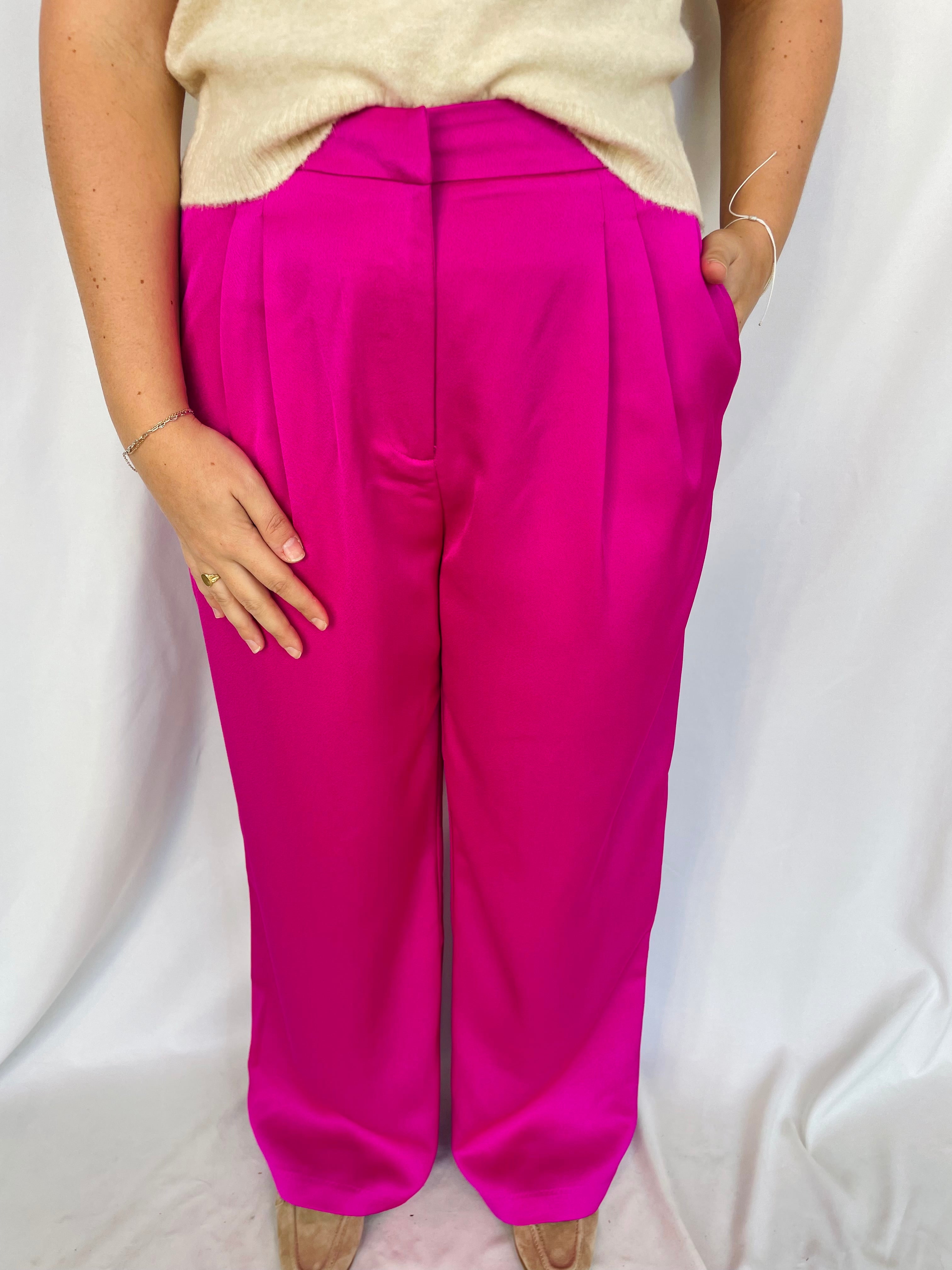 Piper Satin Pleated Pant