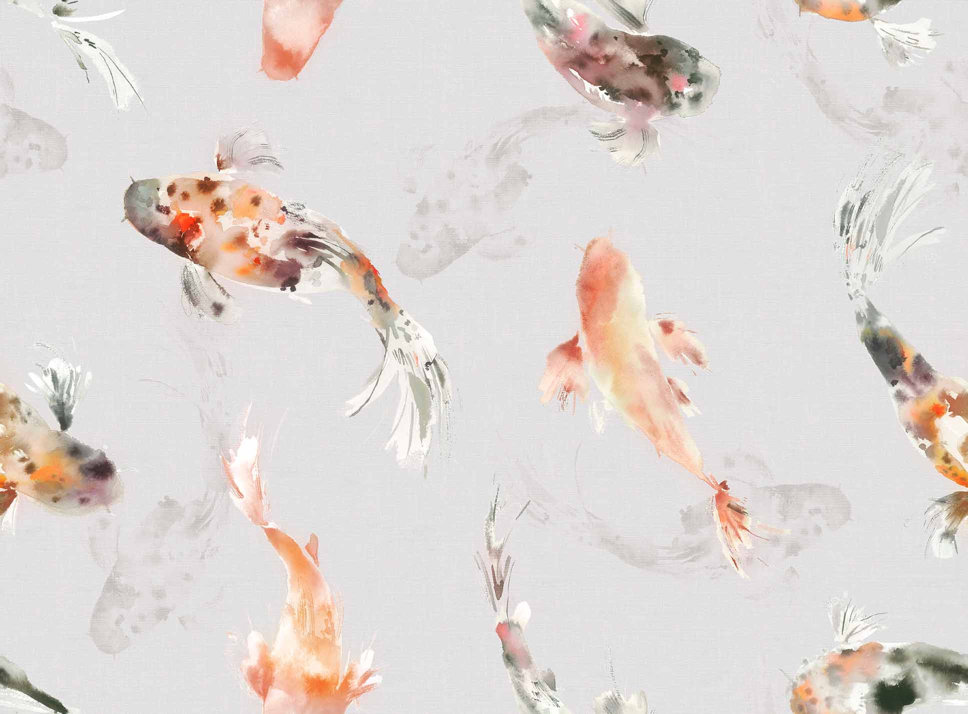 Voyage Maison Koi Carp Carp Amber Wallpaper Voyage Outlet