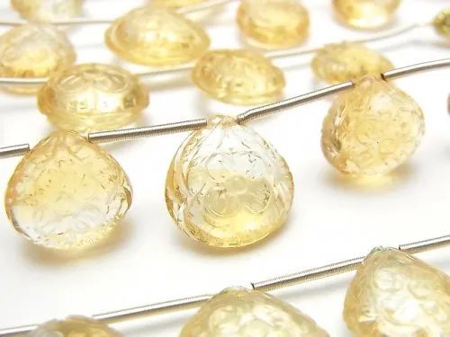 Citrine carving gemstones for jewelry making supplies