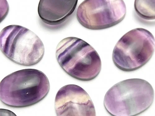 Fluorite cabochons for ring
