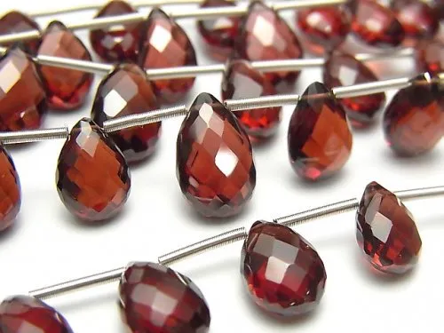 Garnet beads for jewelry