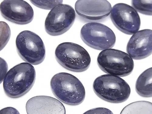 Iolite cabochons for jewelry making supplies