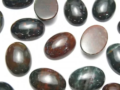 March Birthstone bloodstone cabochons for ring, for jewelry