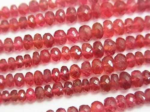 Red Spinel beads for necklace