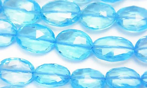 Swiss blue topaz for jewelry making