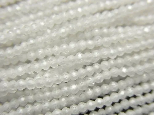 white zircon beads for necklace