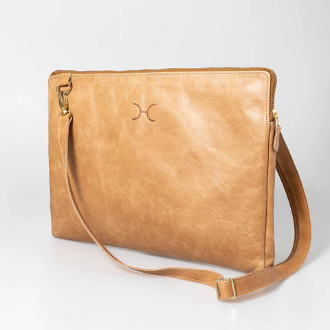 KaryKase - THANDANA 15" LEATHER LAPTOP SLING BAG