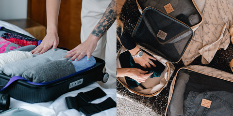 Fold clothes and packing cubes - KaryKase